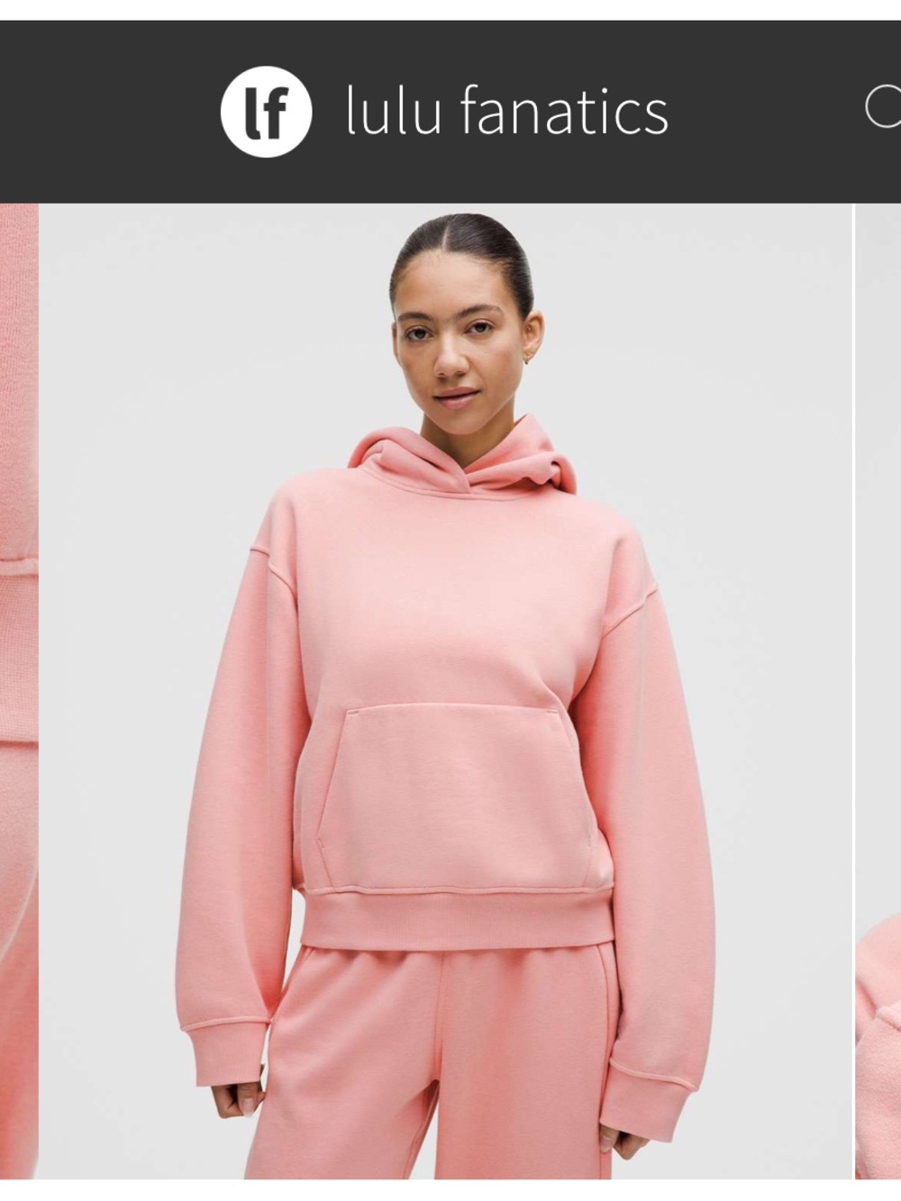 NWT Lululemon Womens Steady State Oversized Hoodie Sz Medium Tea Rose Pink